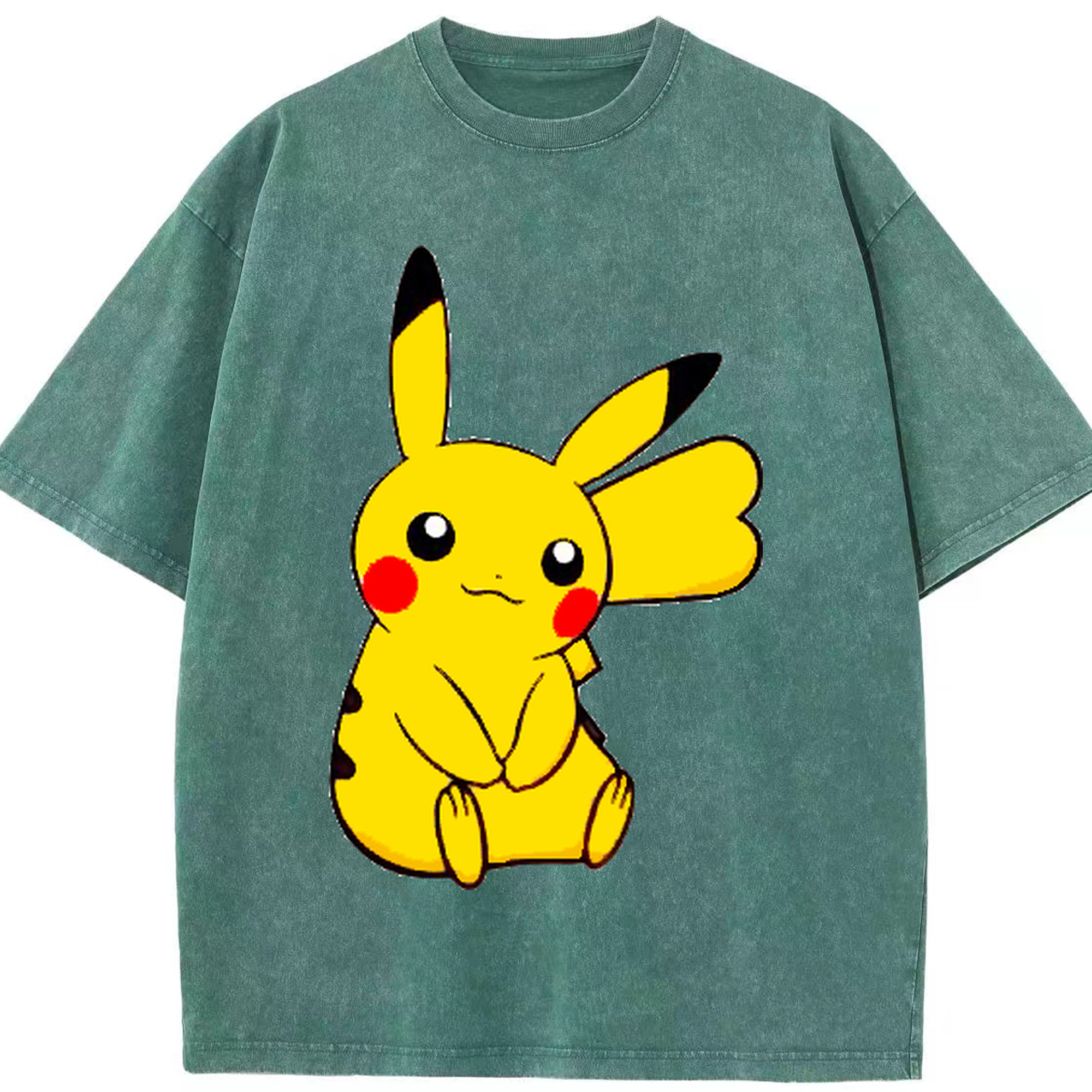 （画像用） ポケットモンスター Pokémon 綿100% ヴィンテージ風 半袖Tシャツ（フロントプリント）